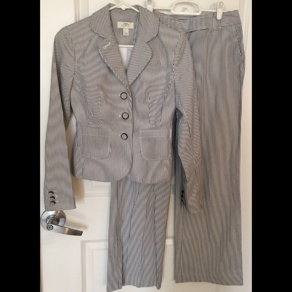 LOFT Seersucker Suit